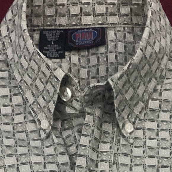 MAUI TRADING CO. SS All Cotton Print Shirt - Picture 1 of 5